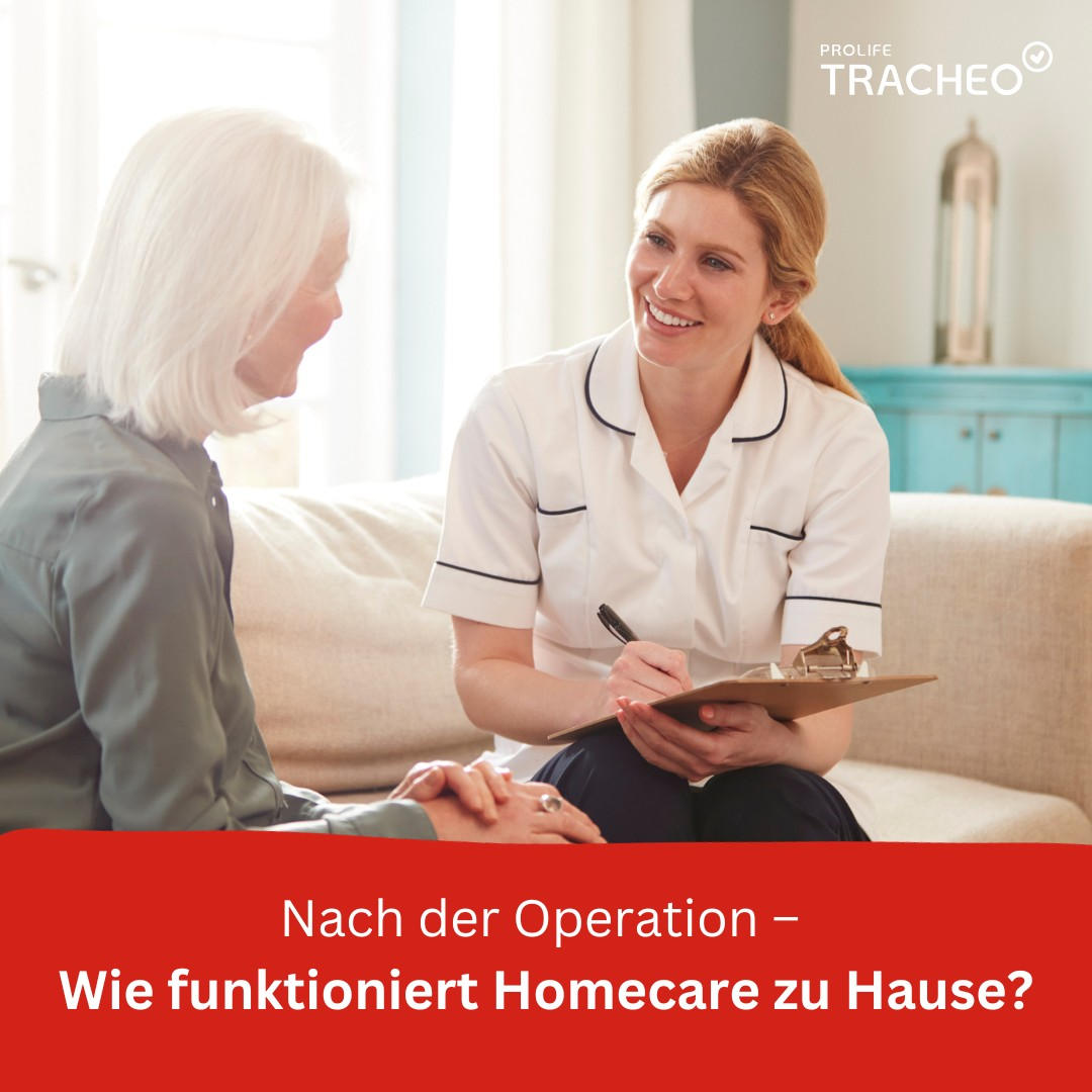Homecare-Beratung nach Operation zu Hause