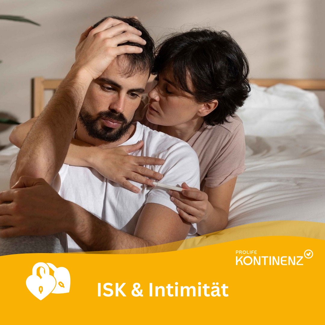 Paar diskutiert Intimität und Schwangerschaftstest auf Bett