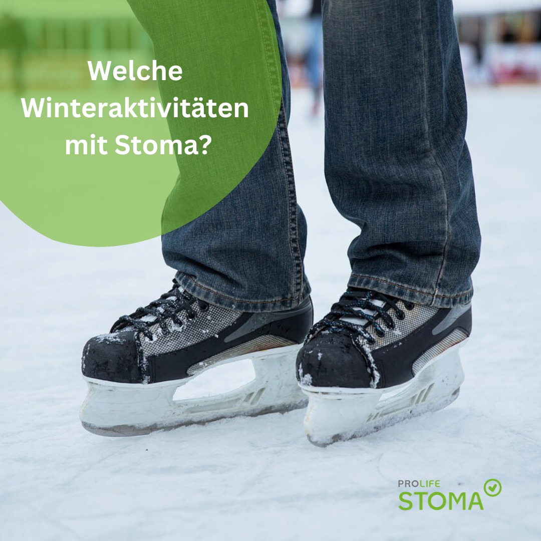Winteraktivitäten mit Stoma und Schlittschuhlaufen