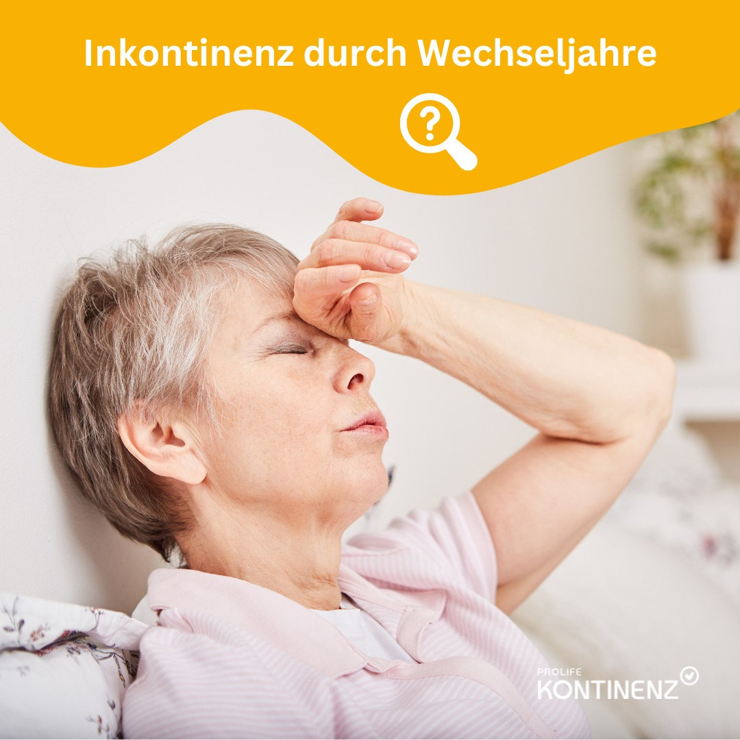 Inkontinenz in den Wechseljahren bei älterer Frau