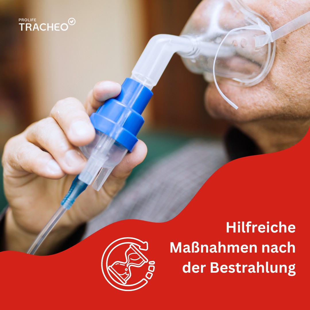 Inhalationstherapie nach Bestrahlung zur Linderung