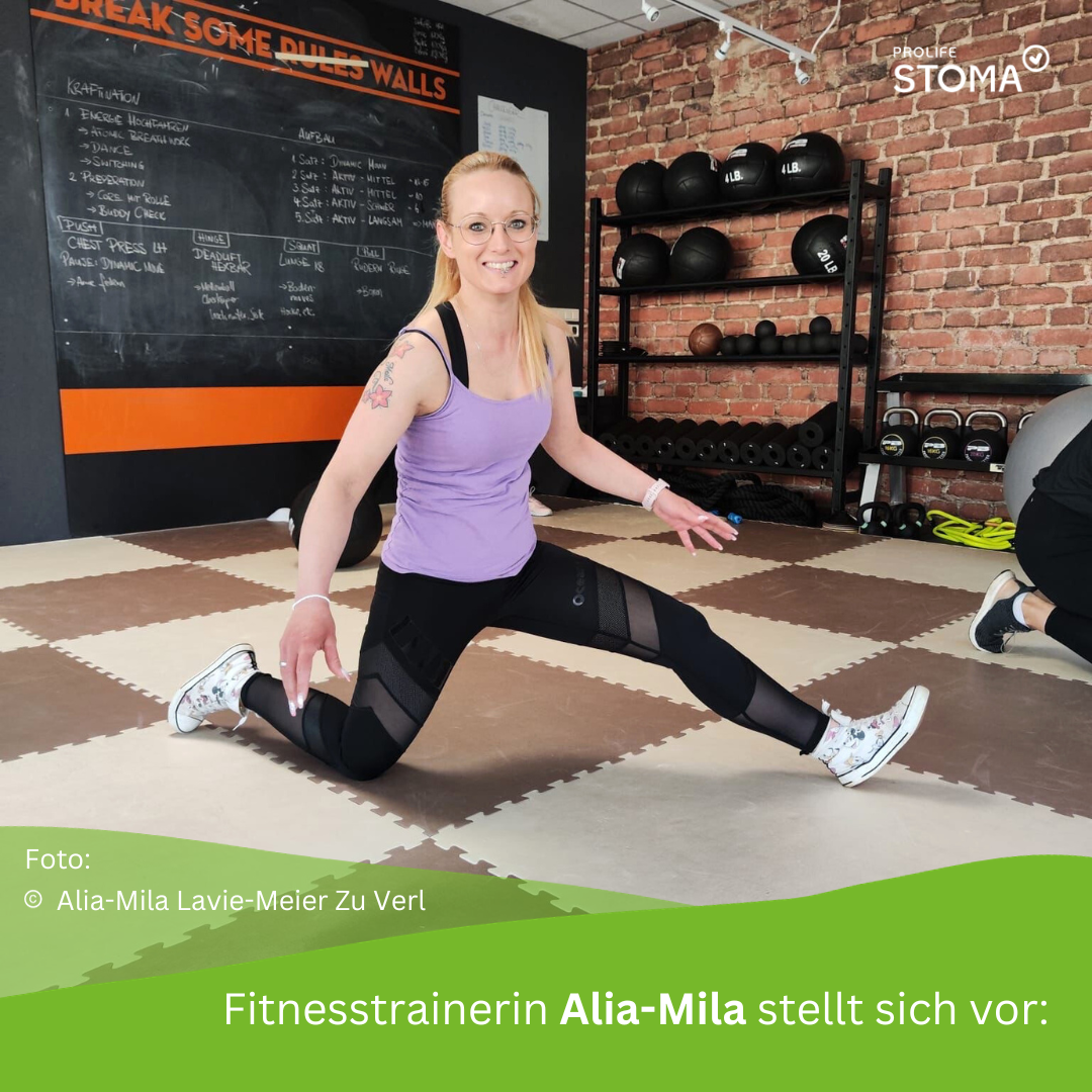 Fitnesstrainerin Alia-Mila