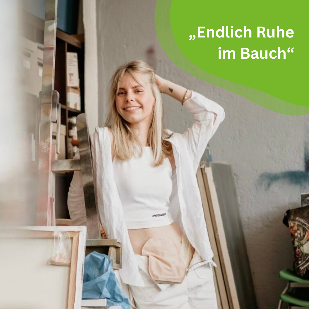 Endlich Ruhe im Bauch – Frau mit Stoma im Atelier
