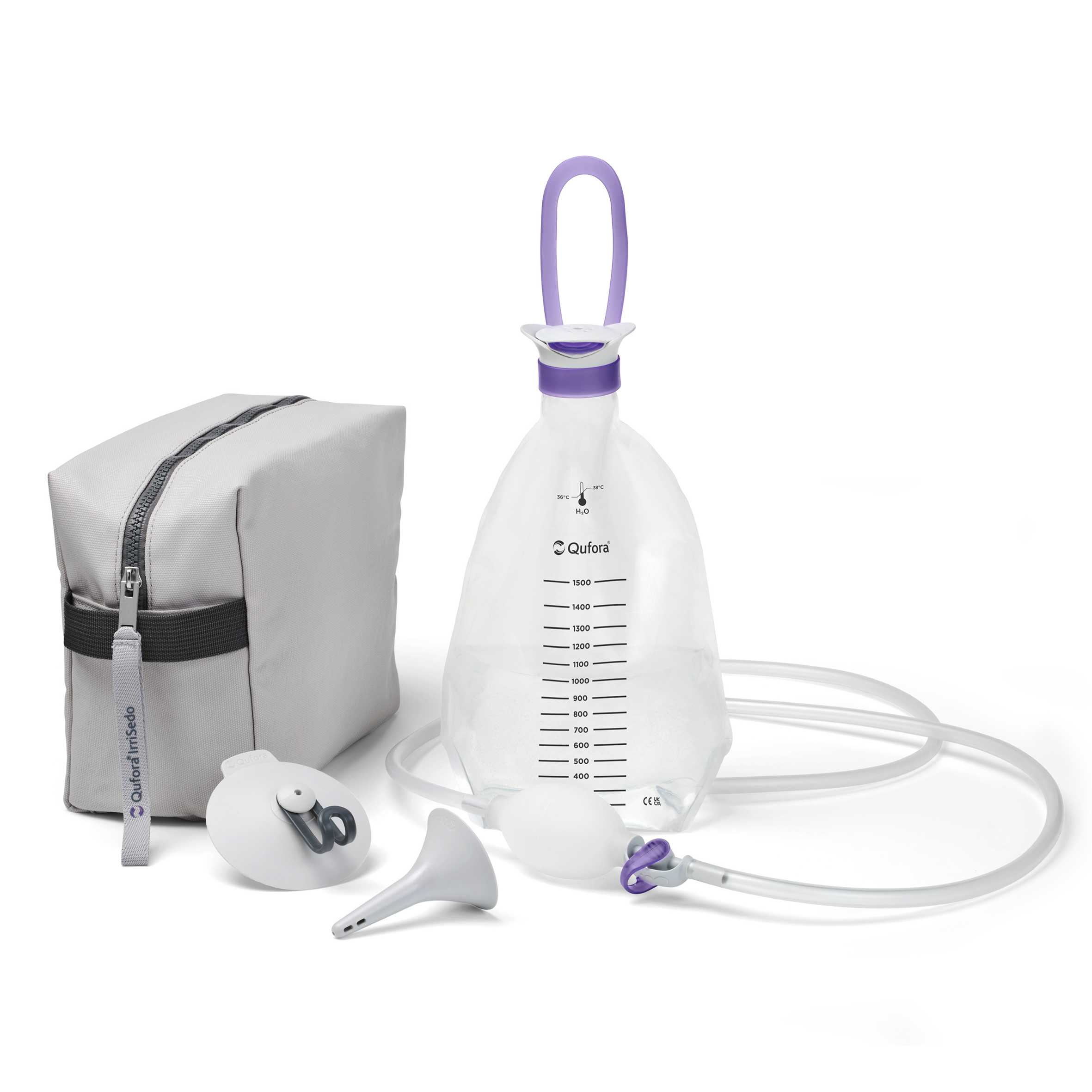 Qufora Irrisedo Flow System mit Zubehör und Tasche