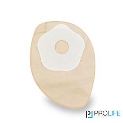 Stomabeutel Softima Kolo in beige mit Loch für Stoma